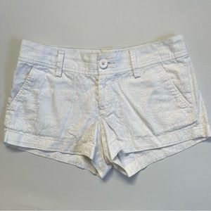 Lilly Pulitzer White Floral Walsh Shorts